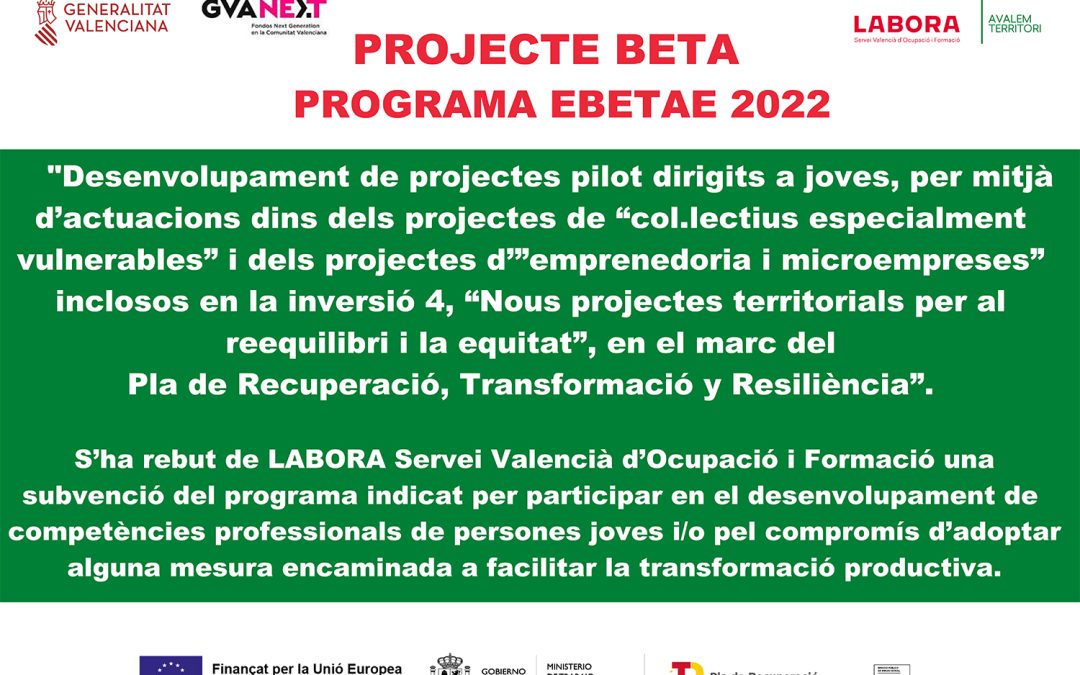 Escuela Náutica Alisios participa en el PROGRAMA EBETAE 2022 de LABORA